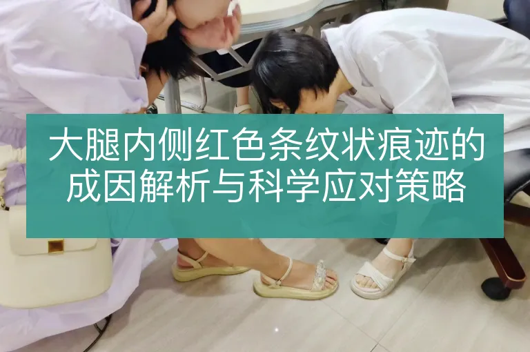 大腿内侧红色条纹状痕迹的成因解析与科学应对策略