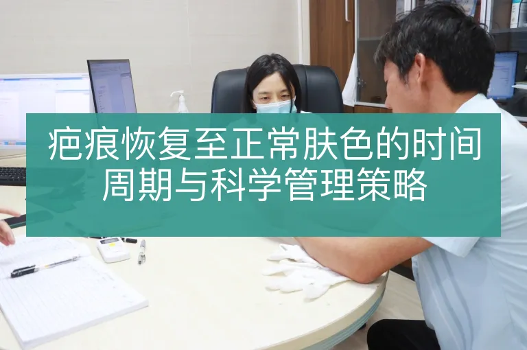 疤痕恢复至正常肤色的时间周期与科学管理策略